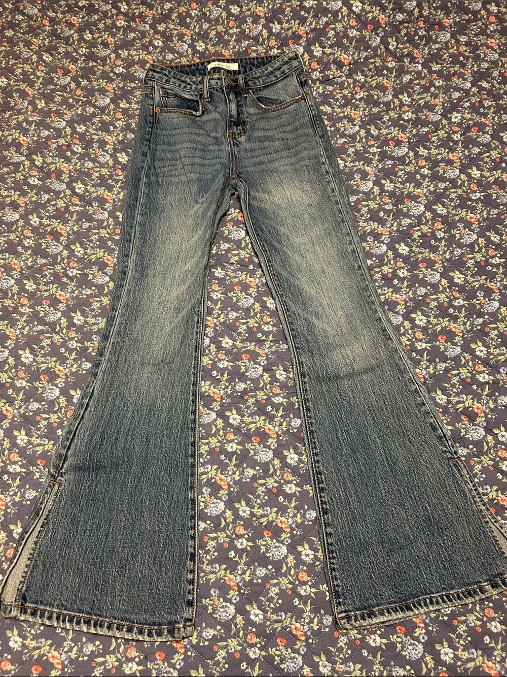 Women's Flared Blue Jeans